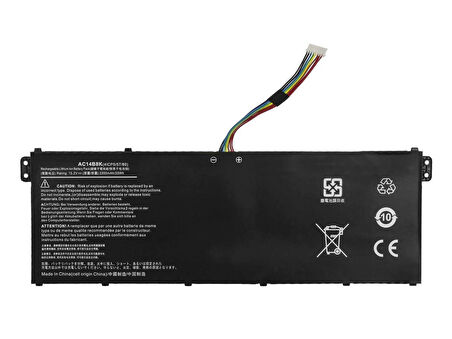 Acer 15.4v AP19B5L  4 Cell Laptop Batarya ile uyumlu Pil