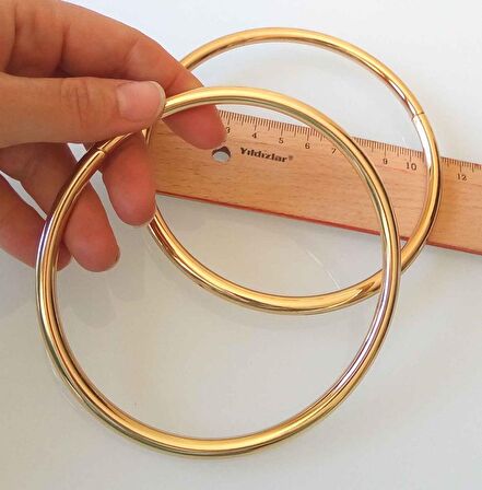 11 cm light gold  renk  metal çanta  sapı