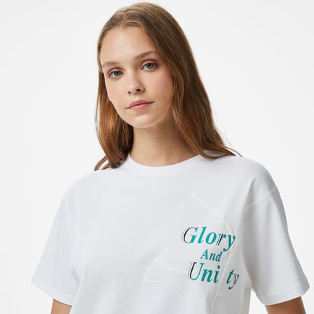 Anta Sports Kadın Beyaz T-Shirt
