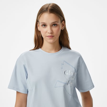 Anta Sports Kadın Mavi T-Shirt