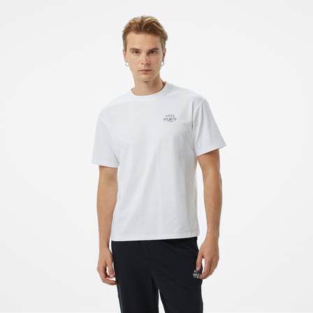 Anta Sports Erkek Beyaz T-Shirt