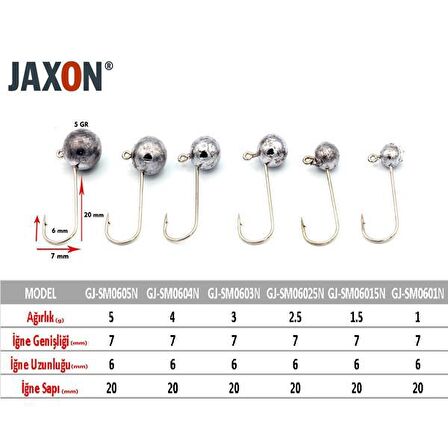 GJ-SM06015N Jaxon Sumato Lrf Jighead 1.5 gr