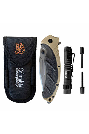 Tactical Set Fst-3070b Kum Çakı+fener