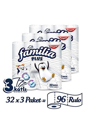 Plus Tuvalet Kağıdı Jumbo Paket 96 Rulo
