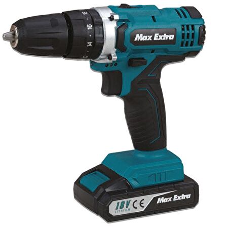 Max Extra MXP1960D 18 Volt Yeşil Çift Akülü Matkap