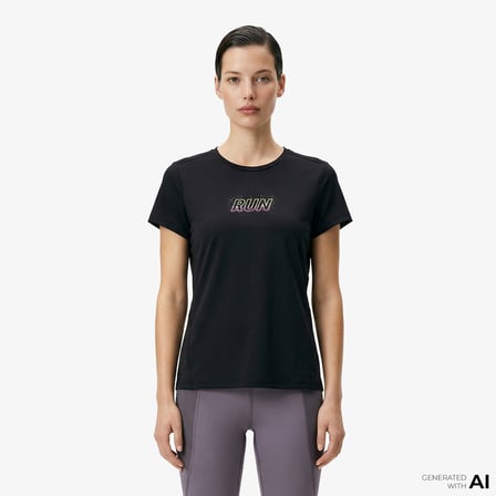 Anta Advanced Running Kadın Siyah T-Shirt