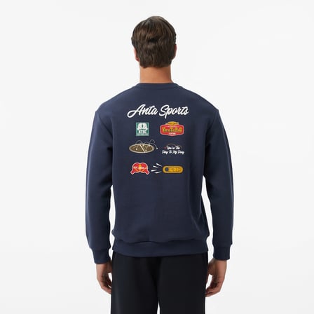 Anta You Are The Ping To My Pong Erkek Mavi Sweatshirt