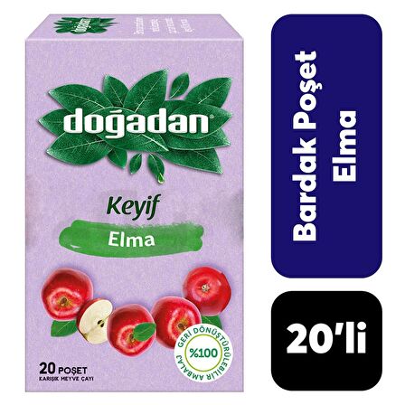 .Doğadan 20'li Elma Çayı