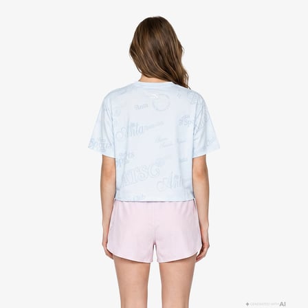 Anta Serve Smash Repeat Kadın Mavi T-Shirt