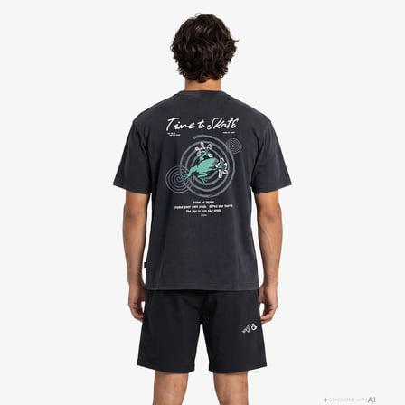 Anta Anta Skate Erkek Siyah T-Shirt