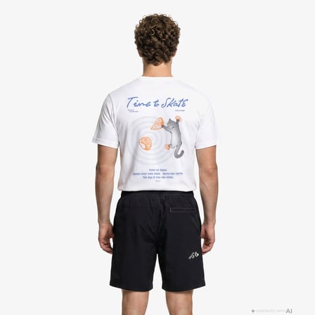 Anta Anta Skate Erkek Beyaz T-Shirt