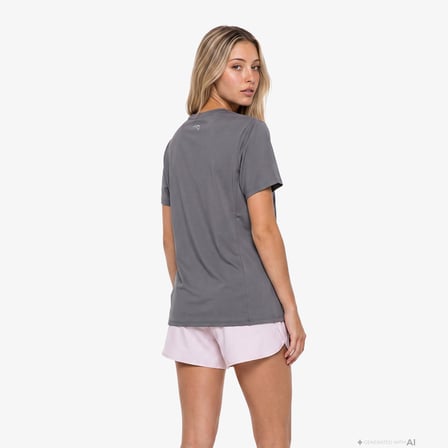 Anta Advanced Running Kadın Gri T-Shirt