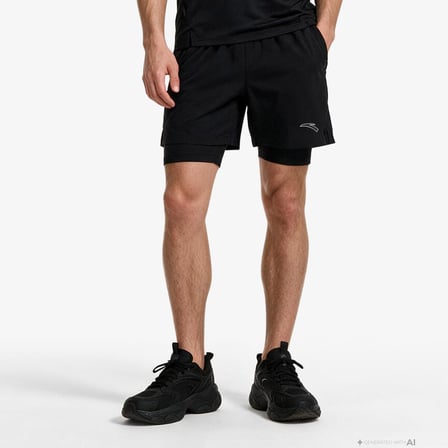 Anta Fashion Road Run Erkek Siyah Şort