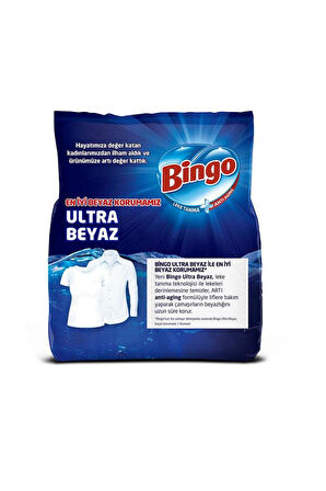 Bingo Matik Toz Çamaşır Deterjanı 4 Kg Ultra Beyaz 2'li