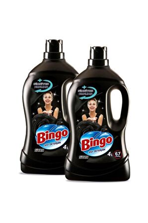 Bingo Siyahlar İçin Sıvı Deterjan 2x4 lt 67 Yıkama 