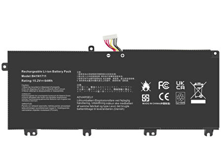 Asus ROG Strix GL703V  Laptop Batarya ile Uyumlu  Pil