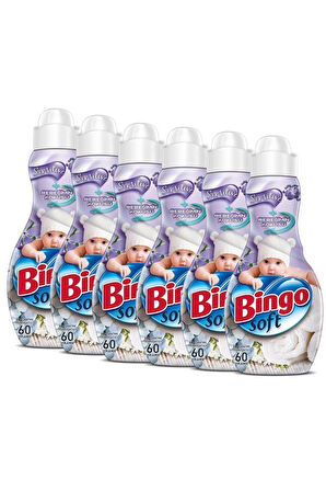 Bingo Soft Konsantre Çamaşır Yumuşatıcısı Sensitive 1440 ml Ekonomi Paketi 6'lı