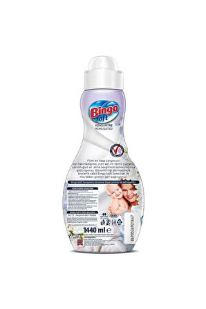 Bingo Soft Konsantre Çamaşır Yumuşatıcısı Sensitive 1440 ml Ekonomi Paketi 6'lı