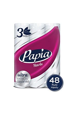 Papia Kağıt Havlu 3x16 Toplam 48 Rulo