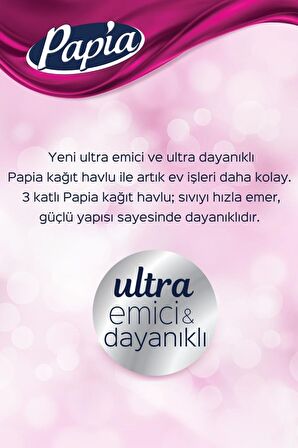 Papia Kağıt Havlu 3x16 Toplam 48 Rulo