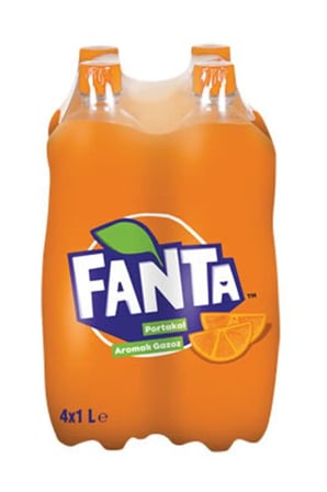 Fanta Portakal Aromalı Gazoz 4X1 L