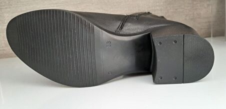 92905 Kadın Deri Çizme Sıyah