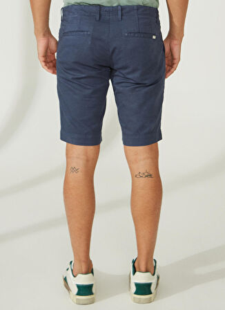 AT.P.CO Normal Bel Slim Fit Koyu Mavi Erkek Bermuda Şort A261NAT99TC502B