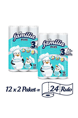 Familia Plus Kağıt Havlu 24 Rulo (12 RULO X 2 PAKET)