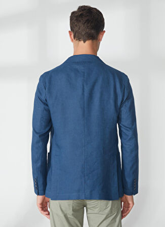 AT.P.CO Mavi Erkek Uzun Cepli Slim Fit Yazlık Ceket A262ALAN60TP946-