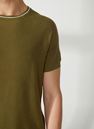 AT.P.CO Polo Yaka Slim Fit Yeşil Erkek Kazak A26483C08-