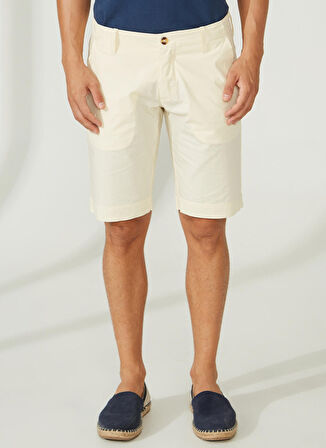 AT.P.CO Normal Bel Slim Fit Bej Erkek Bermuda Şort A261NAT99NG332-
