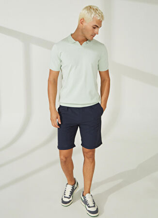 AT.P.CO Polo Yaka Slim Fit Yeşil Erkek Kazak A26475C100-