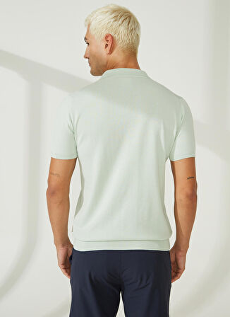AT.P.CO Polo Yaka Slim Fit Yeşil Erkek Kazak A26475C100-
