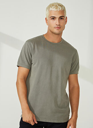 AT.P.CO Bisiklet Yaka Gri Erkek T-Shirt A266T2P02-