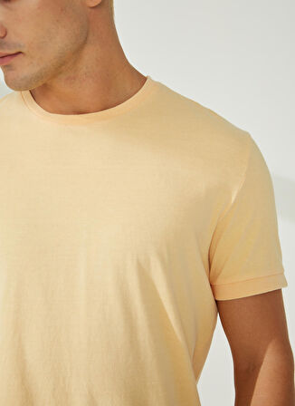 AT.P.CO Bisiklet Yaka Sarı Erkek T-Shirt A266T2T02-