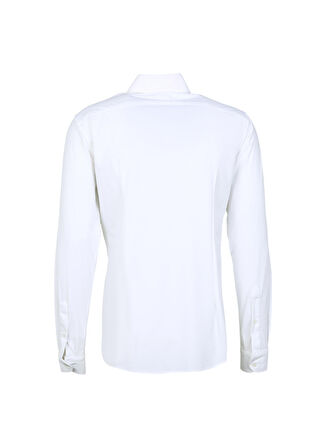 AT.P.CO Slim Fit Düğmeli Yaka Beyaz Erkek Gömlek A266CARLST98-