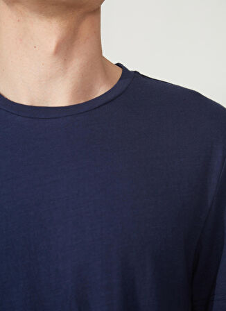 AT.P.CO Bisiklet Yaka Lacivert Erkek T-Shirt A266T32748-