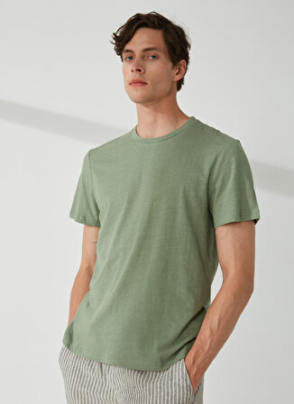 AT.P.CO Bisiklet Yaka Yeşil Erkek T-Shirt A266T32748-