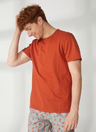 AT.P.CO Bisiklet Yaka Turuncu Erkek T-Shirt A266T35343-