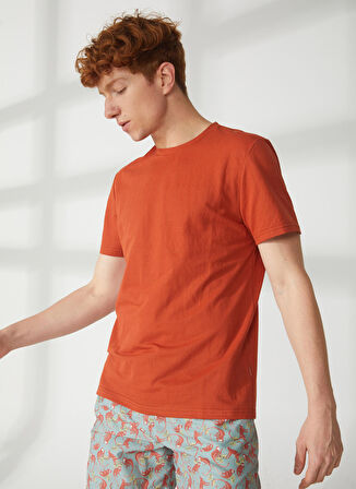 AT.P.CO Bisiklet Yaka Turuncu Erkek T-Shirt A266T35343-