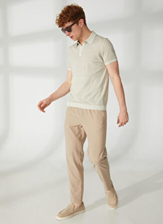 AT.P.CO Polo Yaka Slim Fit Bej Erkek Kazak A26433TF-