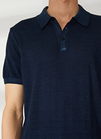AT.P.CO Polo Yaka Slim Fit Lacivert Erkek Kazak A26433TF-