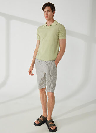 AT.P.CO Polo Yaka Slim Fit Yeşil Erkek Kazak A26432TF-