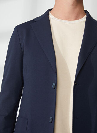 AT.P.CO Lacivert Erkek Uzun Cepli Slim Fit Yazlık Ceket A262ALAN60JR018-