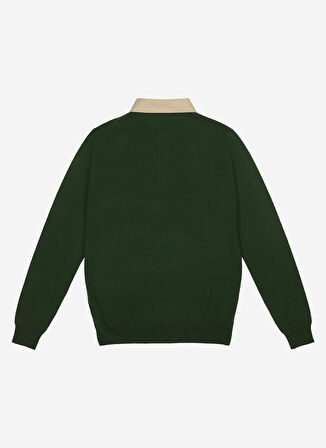 AT.P.CO Polo Yaka Slim Fit Yeşil Erkek Kazak A274A05L128-