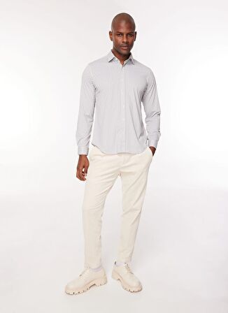 AT.P.CO Slim Fit Gömlek Yaka Koyu Yeşil Erkek Gömlek A276CARLS98F-