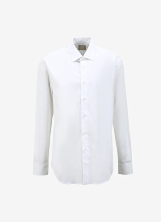 AT.P.CO Slim Fit Gömlek Yaka Beyaz Erkek Gömlek A27602POP-