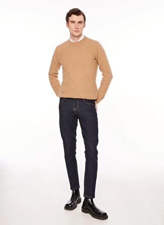 AT.P.CO Normal Bel Normal Paça Slim Fit Erkek Denim Pantolon A271DAVE362KARAKIR11