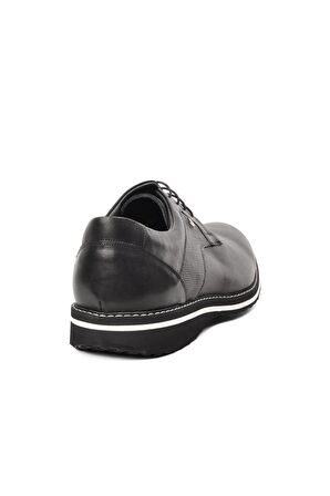Fosco 8071 A-Siyah Hakiki Deri Erkek Casual Ayakkabı