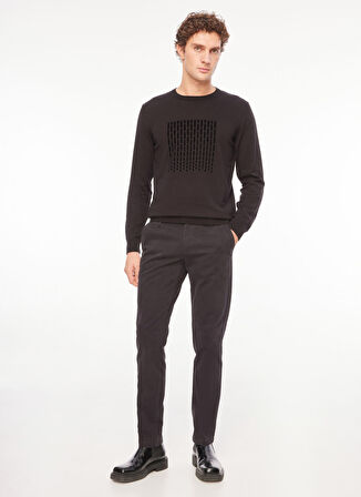 AT.P.CO Normal Bel Normal Paça Siyah Erkek Chino Pantolon A271DAN78TC901/TB